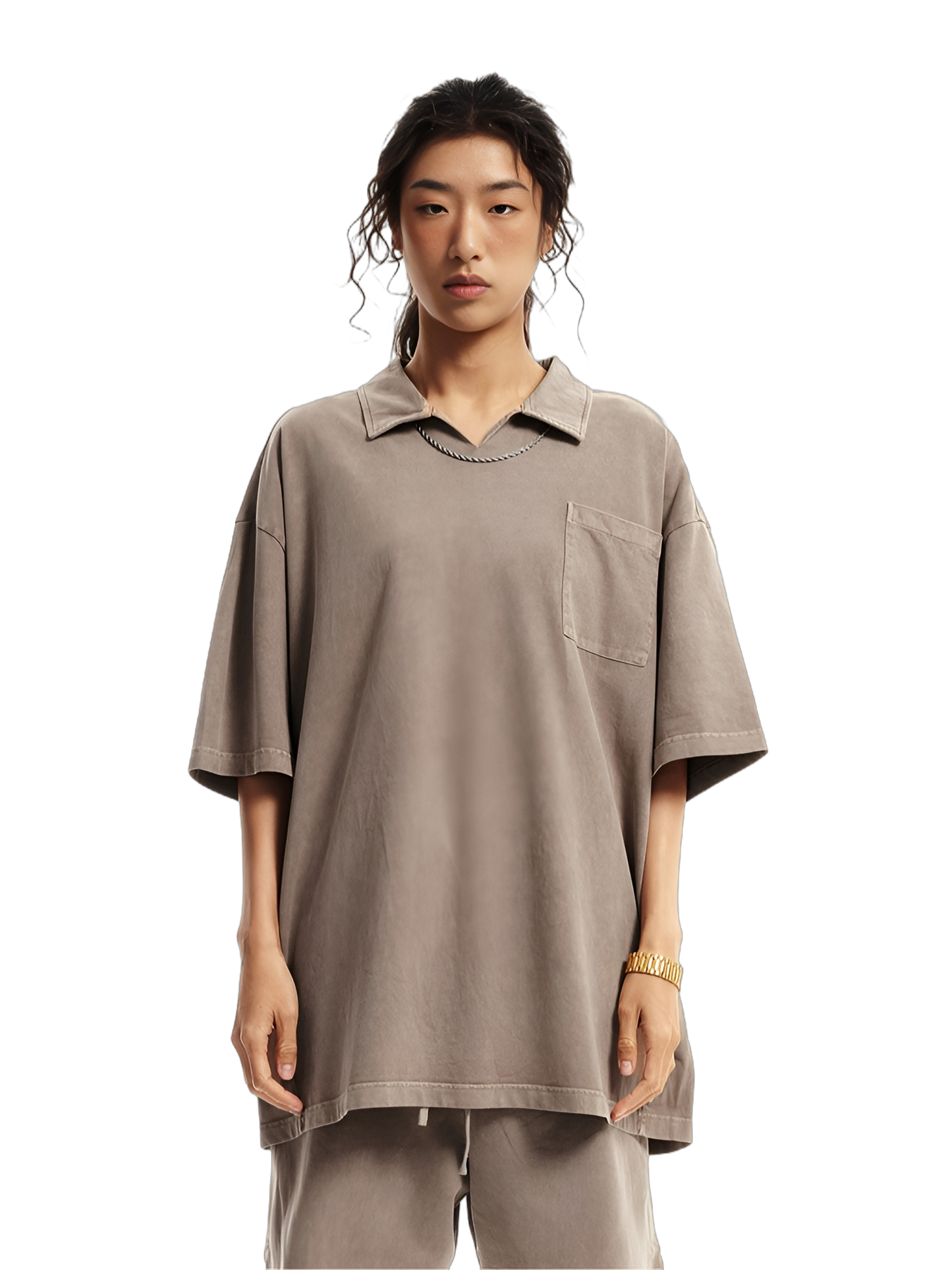 Washed Polo T-Shirt (310G)