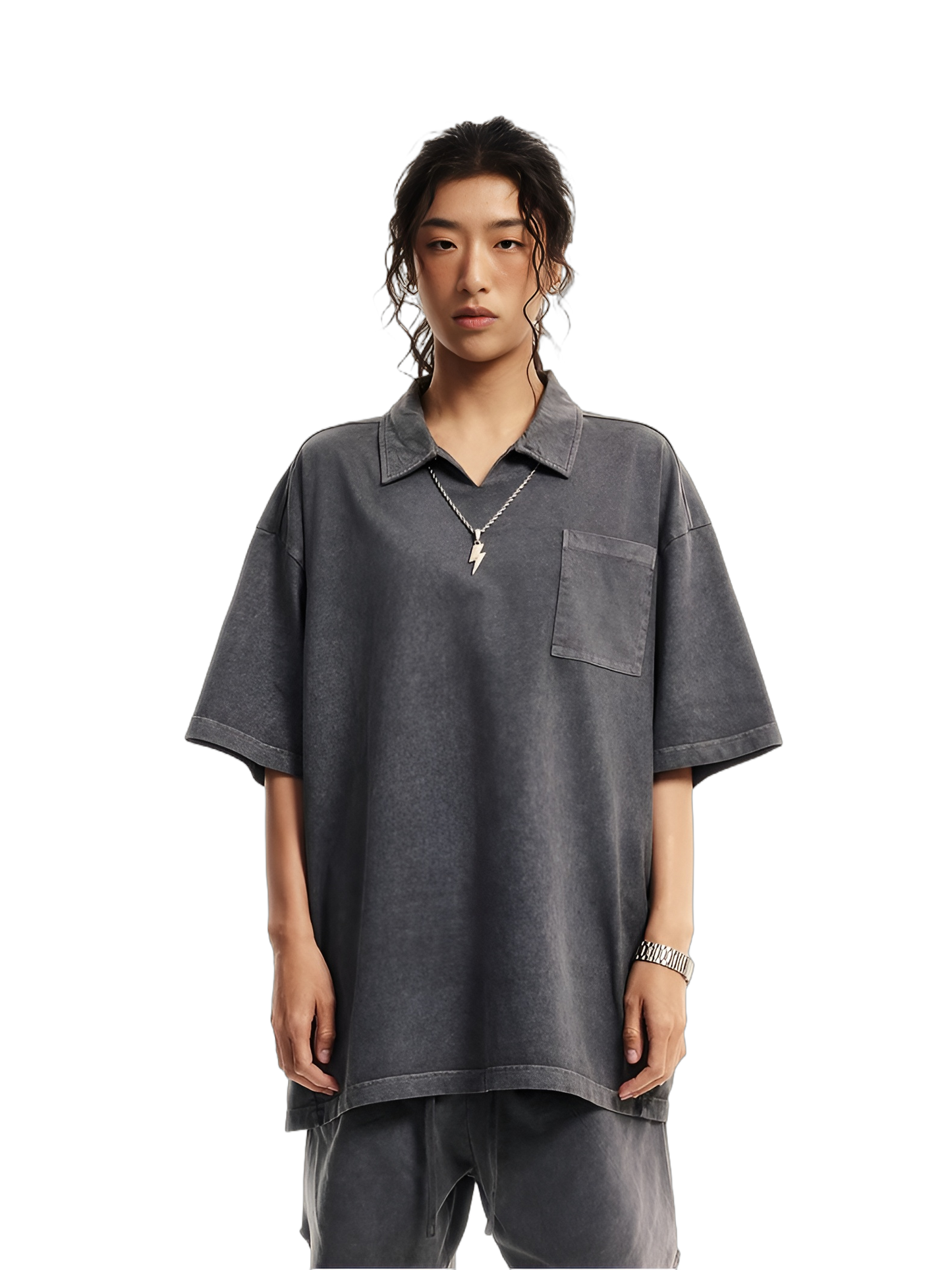Washed Polo T-Shirt (310G)
